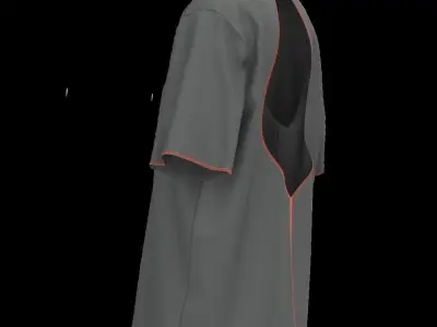 Female tshirt 3D model