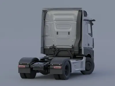  Mercedes-Benz Actros 2020 lowpoly Low-poly 3D model