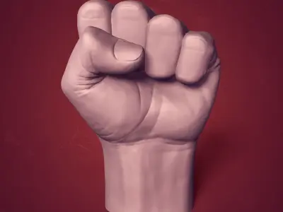 Hand - Fist Sculptures -- Figurine - Statue --3D Print Ready 3D Model Collection