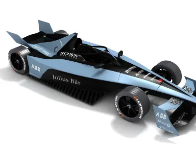 Gen3 Formula E Race Car Season 2022 - 2023 3D model