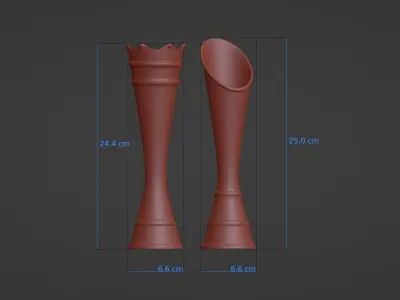 Vases King and Queen 3D print model