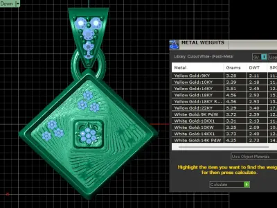 PRECIOUS WOMEN PENDANT 3D PRINTABLE MODEL  3D print model