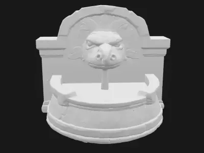 Ancient Tortoise Fountain  Symbol of Longevity and Tranquility 3D model