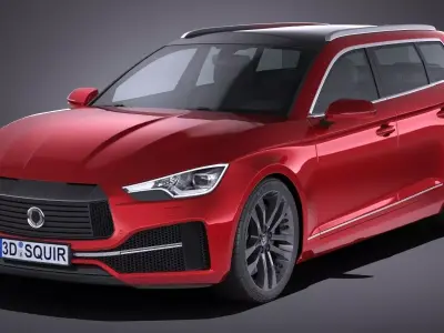 Generic Wagon Estate 2017 3D model