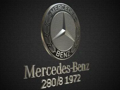 mercedes benz logo 3D model