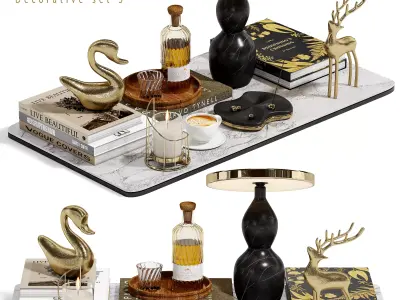 Decorative set 3 3D model buy
