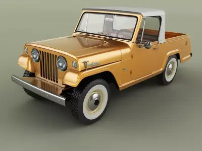Jeep Jeepster Commando Pick Up 3D model