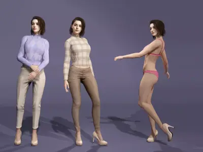 Sexy and beautiful woman meta human  Realistic Female Character 3D model