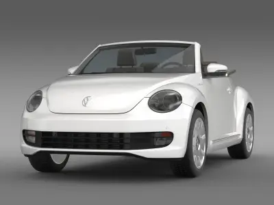 VW I Beetle Cabrio 2015 3D model