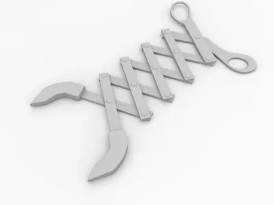Scissor Extension Arm 3D model