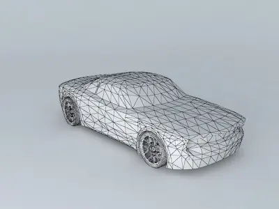 Muscle car template Free 3D model