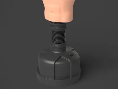 Punching Mannequin 3D model