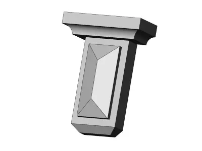 Neoclassical decorative corbel and bracket 3D print model