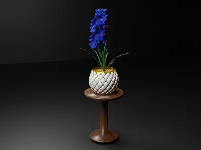 3D FLOWER Low-poly 3D model
