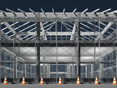 House under construction 25i02 3D model