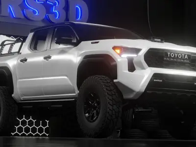 Custom Tacoma TRD Pro 2024 FORCEMAX Low-poly 3D model
