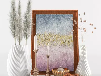 Decorative set 006 3D model purchase