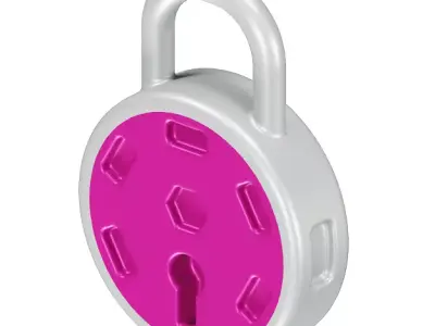 Toddler Lock Toy 3D model
