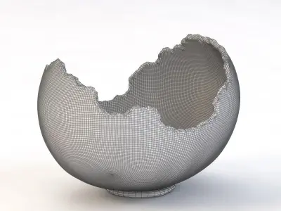 Burled Bowl 3D model