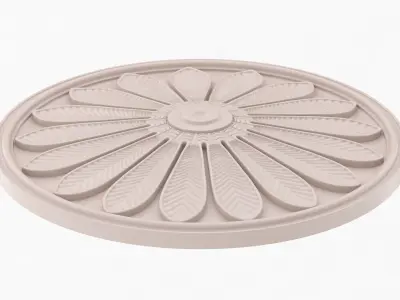 Classic Ceiling Medallion 48 3D model