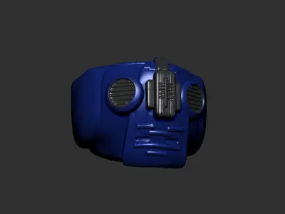 helmet high poly sculpt 3d printable  3D model