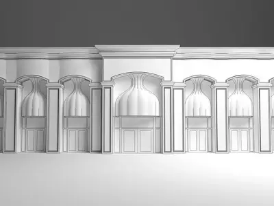 Facade 3D model purchase