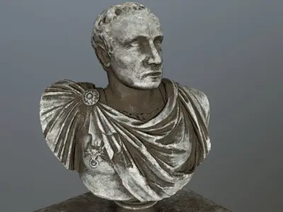 Cesare bust Low-poly 3D model