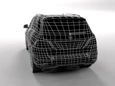 MERCEDES ML 2012 LOWPOLY Low-poly 3D model