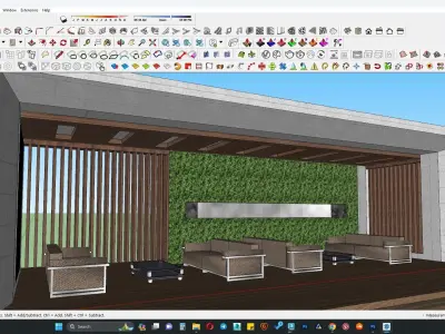 Pavilion 3d model 3D model purchase