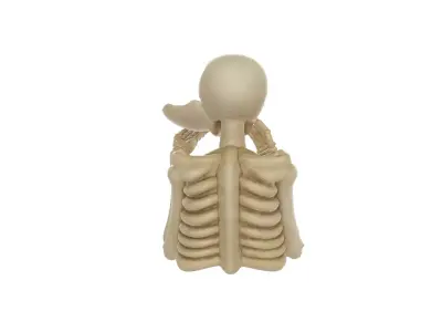 Skeleton Candy Bowl Halloween Bone Hand Treat Holder 3D print model