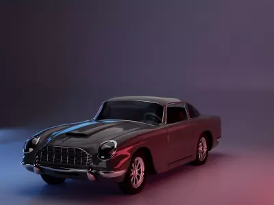 Aston martin DB4 3D model by noxygrimm