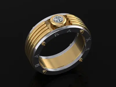 Man Ring 10 3D print model