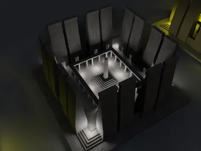 Miniature 3D Printing Structure Type-11 3D model