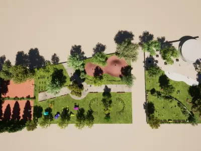 PUBLIC SPACE  for Twinmotion and Unreal Engine 4 3D model