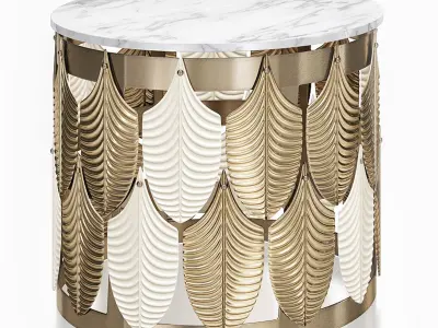 Coffee table 3d model collection 10 pieces Low-poly 3D model