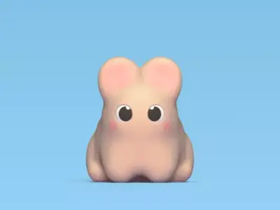 Cute Little Bunny 3D print model