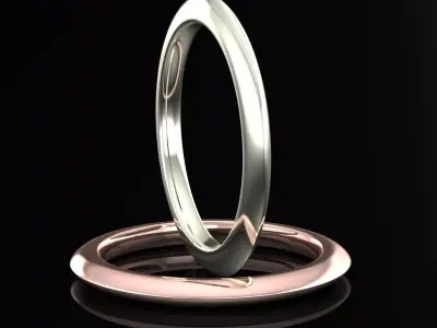 Band Ring 3D print model 102