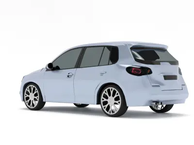 Sport car inspired by recent models 3D model