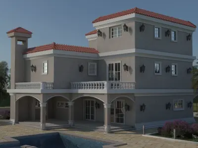 House villa 3D model