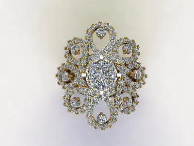women ring in Asia also popular too R85 3D model