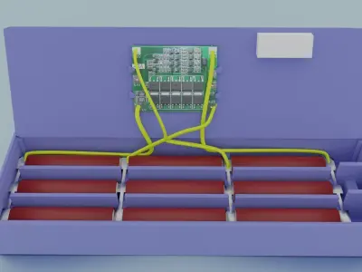 BoxFOR18650 fostik box 3D print model