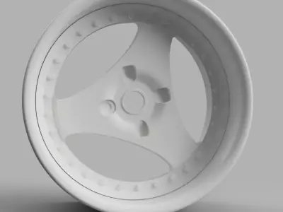 12mm HEX D52mm Staggered Yokohama Advan Oni RC wheels  3D print model