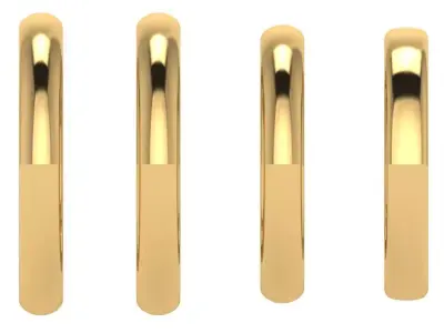 half dome bands 4 size  3D print model