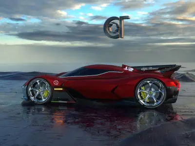 Alfa Romeo 8C-R Tazio 2020 model 3D model