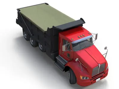 Generic Dump truck  Low-poly 3D model