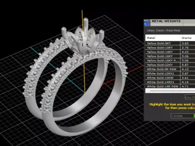 ring woman  3D print model 27