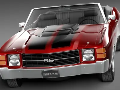 Chevrolet Chevelle SS Convertible 1971 3D model