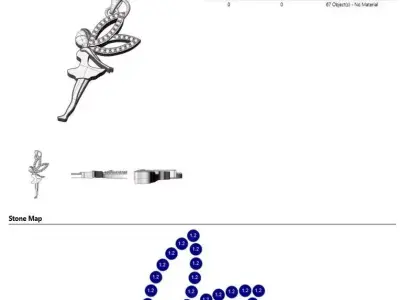 Angel Necklace  Free 3D print model