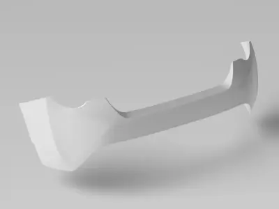 86 ZN6 Rear Bumper Exterior Surface - 3D Laser-Scanned 3D model