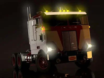 Peterbilt 352 Truck 3D model